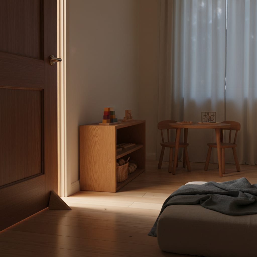 Door Open Exactly This Far: A Montessori Sleep Question