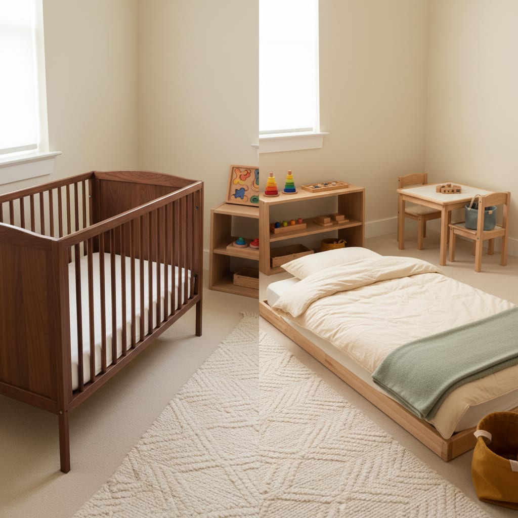 Floor Bed vs Crib: An Honest Montessori Comparison