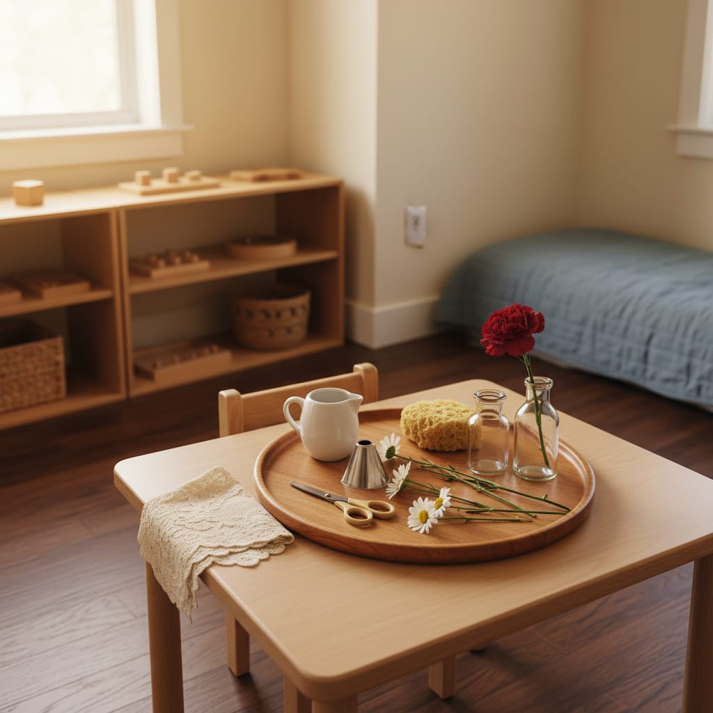 Montessori Flower Arranging: A Classic Work at Home