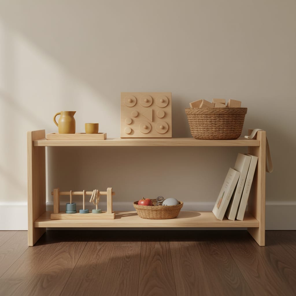 Montessori Shelf Setup: Height, Size, What Goes On