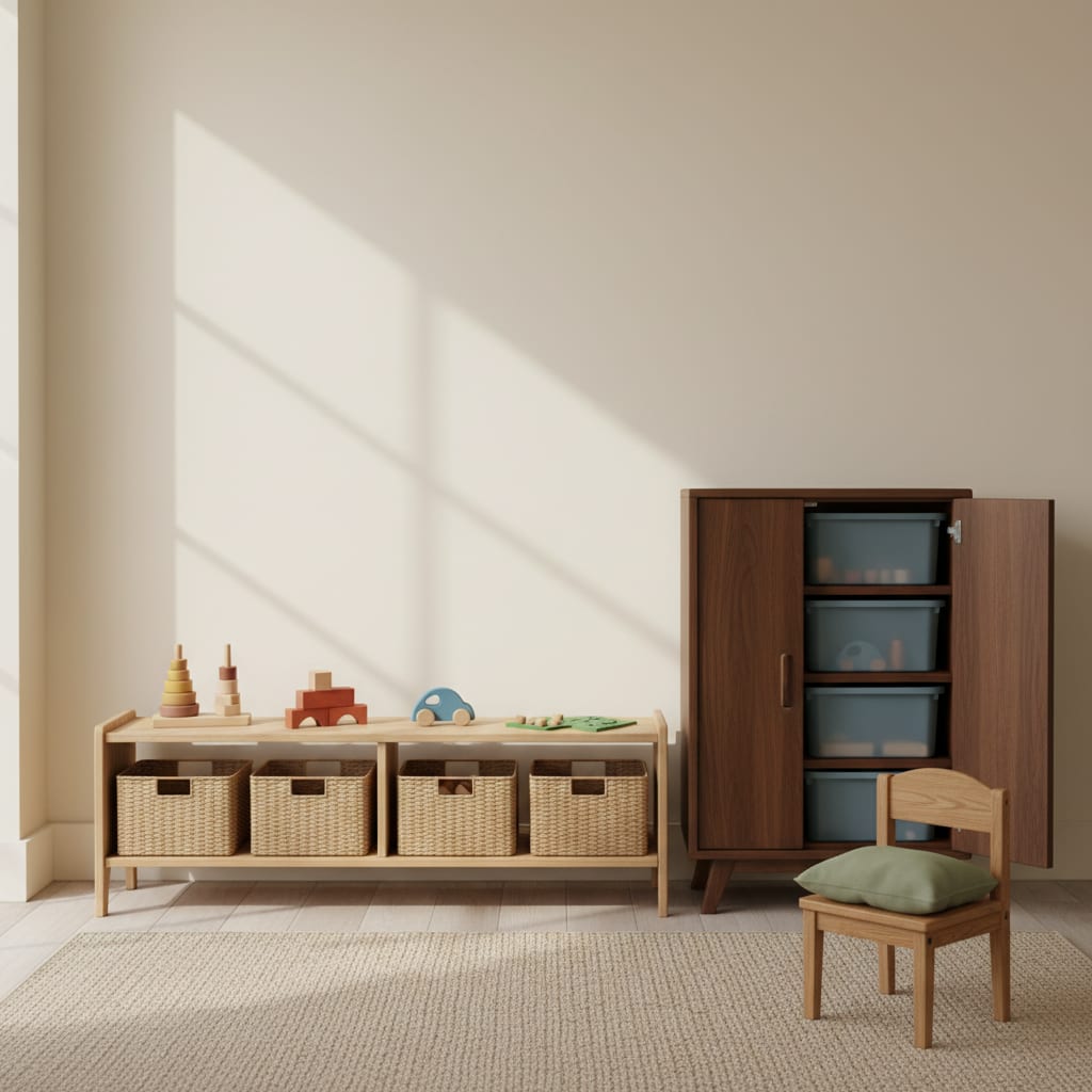 Toy Storage in a Montessori Home: What Actually Works