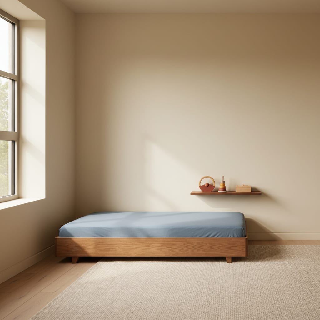 What a Montessori Floor Bed Actually Requires